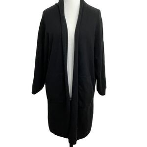 Banana Republic Womens M Cardigan Lagenlook Capsule Minimal Open Front Pockets